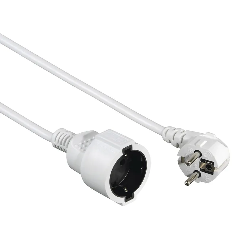 "Profi" Earthed Extension Cable, 3 m, white Oferta czasowa